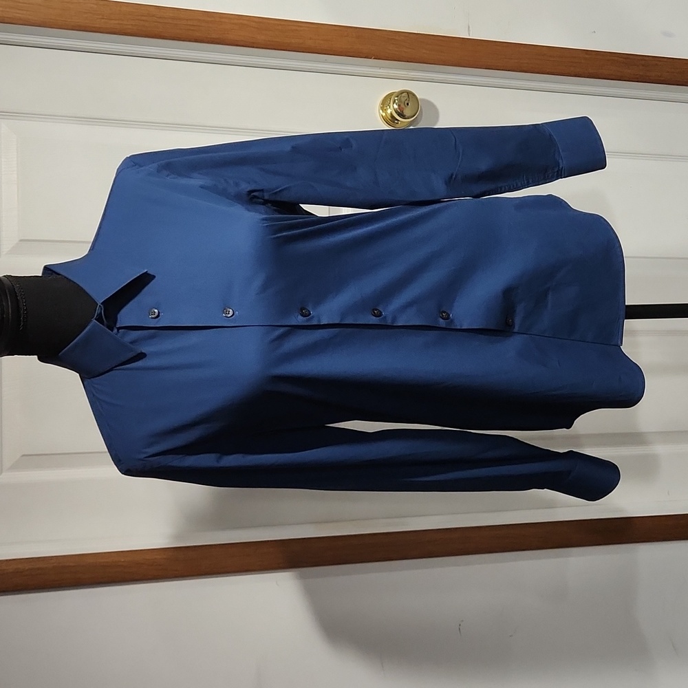 Men's Navy Blue Dress Shirt